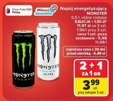 Napój energetyzujący Monster