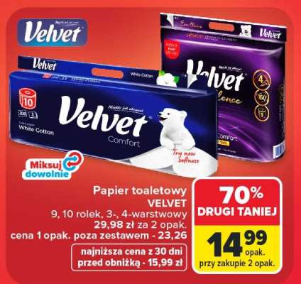 Papier toaletowy VELVET