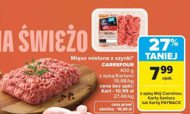 Mięso mielone z szynki Carrefour