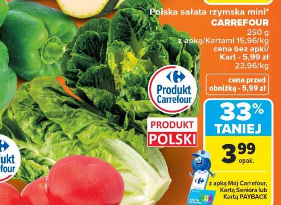 Polska sałata rzymska mini