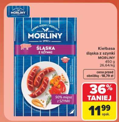 Kiełbasa śląska z szynki Morliny