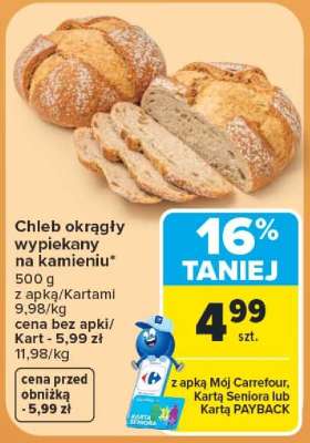 Chleb okrągły wypiekany na kamieniu