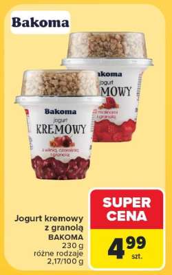 Jogurt kremowy z granolą