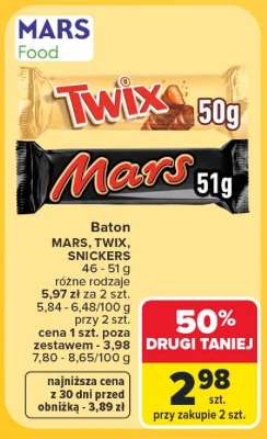 Baton MARS, TWIX, SNICKERS