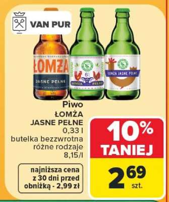 Piwo Łomża Jasne Pełne