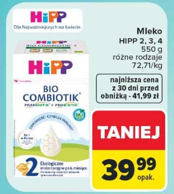 Mleko HIPP 2, 3, 4
