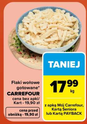 Flaki wołowe gotowane