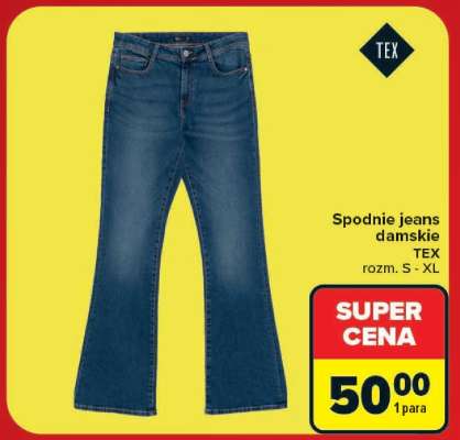 Spodnie jeans damskie