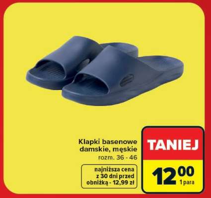 Klapki basenowe damskie, męskie