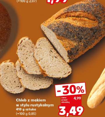 Chleb z makiem w stylu rustykalnym