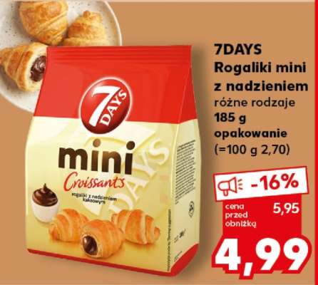 7DAYS Rogaliki mini z nadzieniem