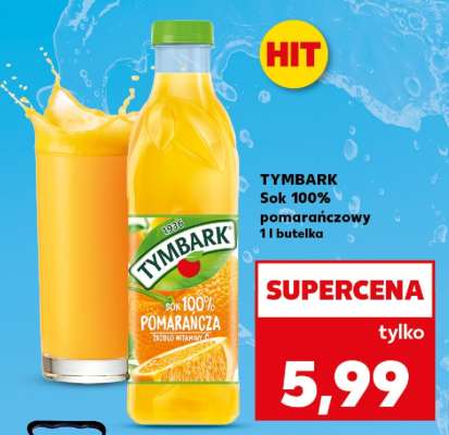 TYMBARK Sok 100% pomarańczowy 1 l butelka