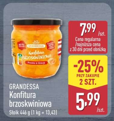 GRANDESSA Konfitura brzoskwiniowa