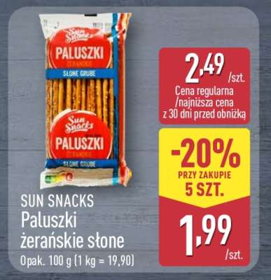 SUN SNACKS Paluszki żerańskie słone