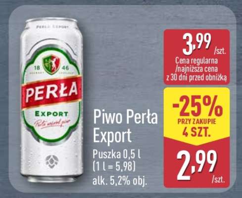 Piwo PERŁA EXPORT