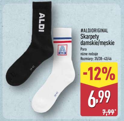#ALDIORIGINAL Skarpety damskie/męskie