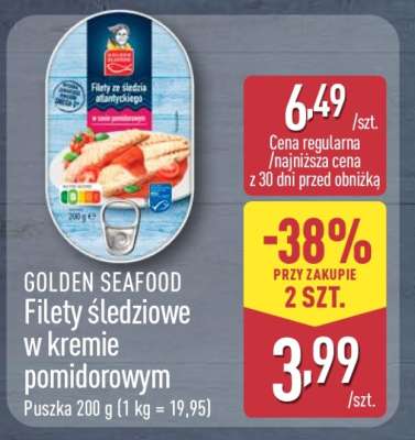 GOLDEN SEAFOOD Filety śledziowe w kremie pomidorowym