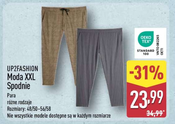 UP2FASHION Moda XXL Spodnie