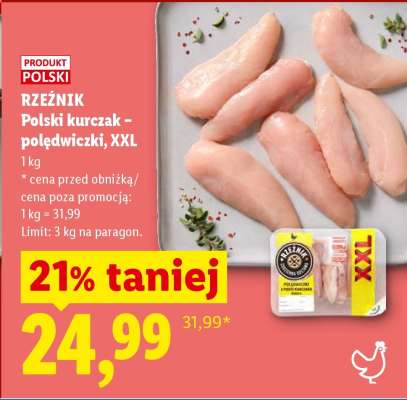 RZEŹNIK Polski kurczak – polędwiczki, XXL