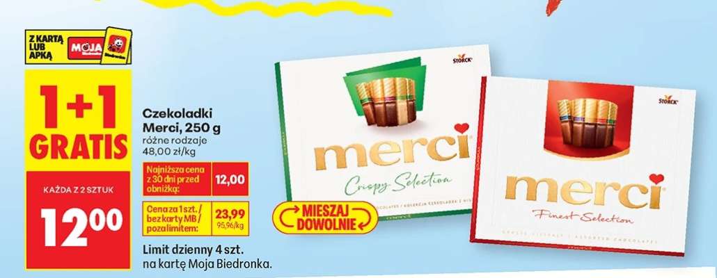Czekoladki Merci, 250 g