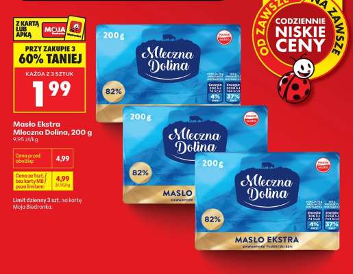 Masło Ekstra Mleczna Dolina 200 g