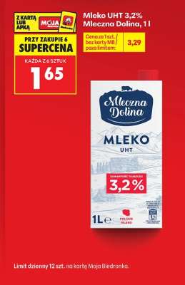 Mleko UHT 3,2% Mleczna Dolina, 1 l