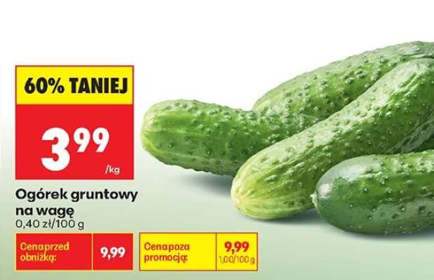 Ogórek gruntowy na wage