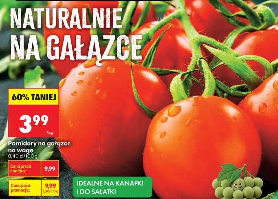 POMIDORY NA GAŁĄZCE NA WAGĘ