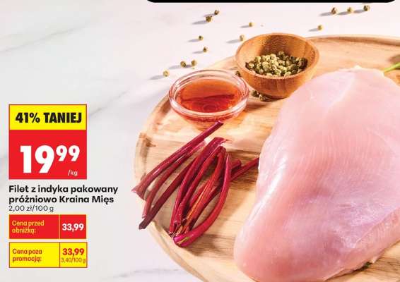 Filet z indyka pakowany próżniowo Kraina Mies