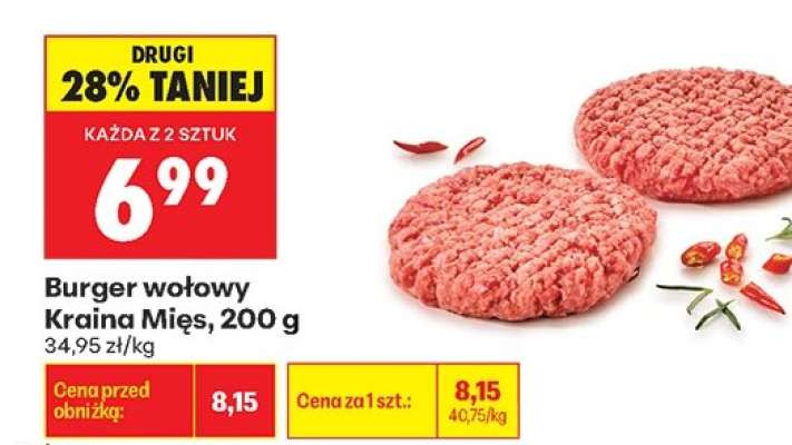 Burger wołowy Kraina Mięs 200 g