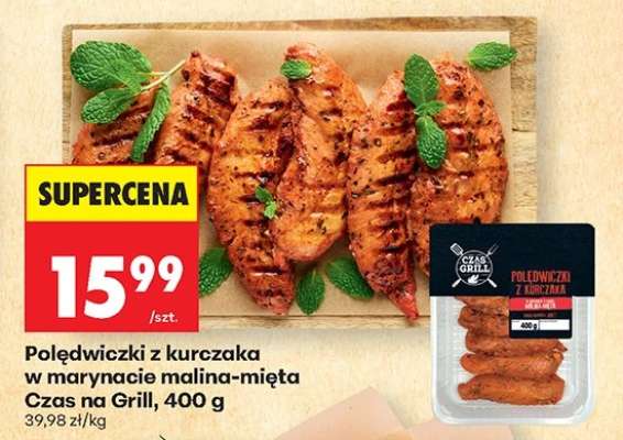 Polędwiczki z kurczaka w marynacie malina-mięta Czas na Grill, 400 g