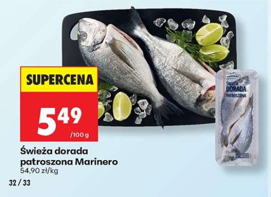 Świeża dorada patroszona Marinero