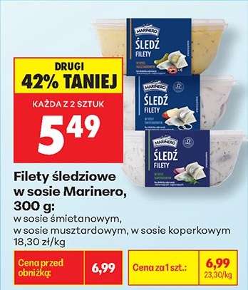 Filety śledziowe w sosie Marinero, 300 g