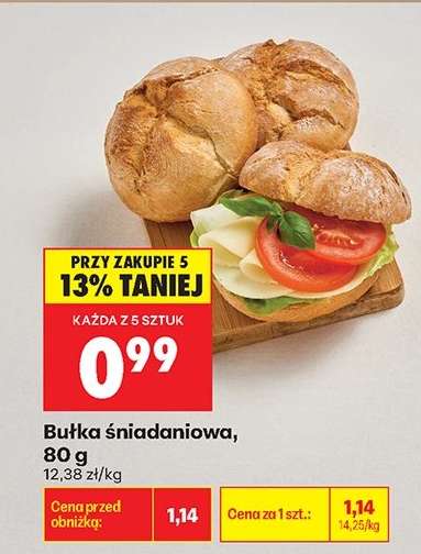 bułka śniadaniowa 80 g