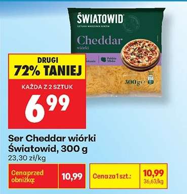 Şer Cheddar wiórki Światowid 300 g