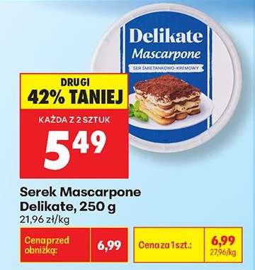 Serek Mascarpone Delikate 250 g