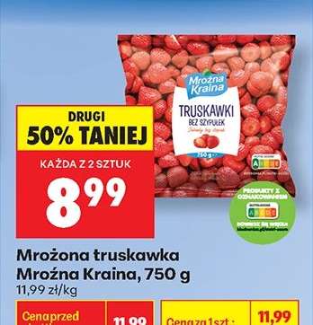 Mrożona truskawka Mrożna Kraina, 750 g
