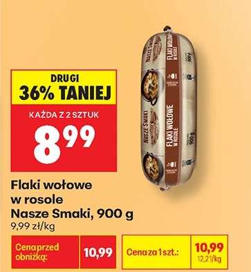 Flaki wołowe w rosole Nasze Smaki, 900 g