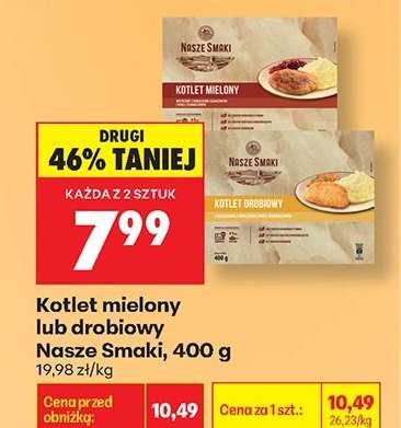 Kotlet mielony lub drobiowy Nasze Smaki, 400 g