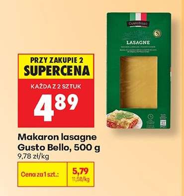 Makaron lasagne Gusto Bello 500 g