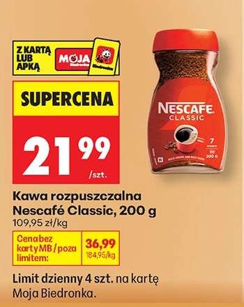 Kawa rozpuszczalna Nescafe Classic , 200 g