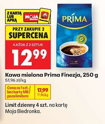 KAWA MIELONA PRIMA FINEZJA 250 G