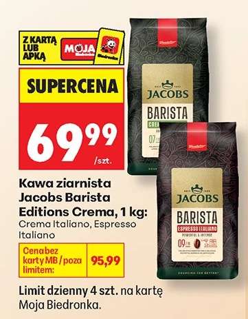 Kawa ziarnista Jacobs Barista Editions Crema, 1 kg