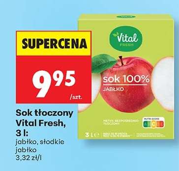 Sok tłoczony Vital Fresh, 3 l