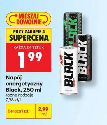 Napój energetyczny Black, 250 ml