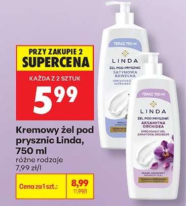 Kremowy żel pod prysznic Linda, 750 ml