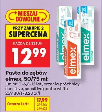 Pasta do zębów elmex, 50/75 ml
