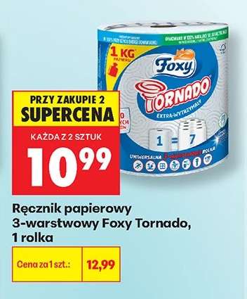 Ręcznik papierowy 3-warstwowy Foxy Tornado, 1 rolka