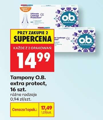 Tampony O.B. extra protect, 16 szt.