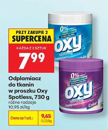 Odplamiacz do tkanin w proszku Oxy Spotless 730 g